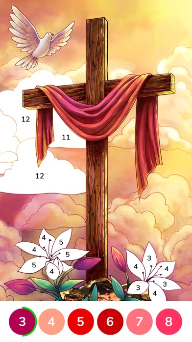 Bible Coloring Paint by Number