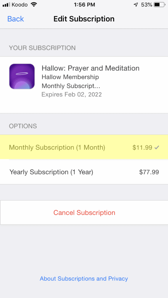 Hallow Prayer and Meditation